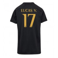 Fotballdrakt Dame Real Madrid Lucas Vazquez #17 Tredjedrakt 2023-24 Kortermet
